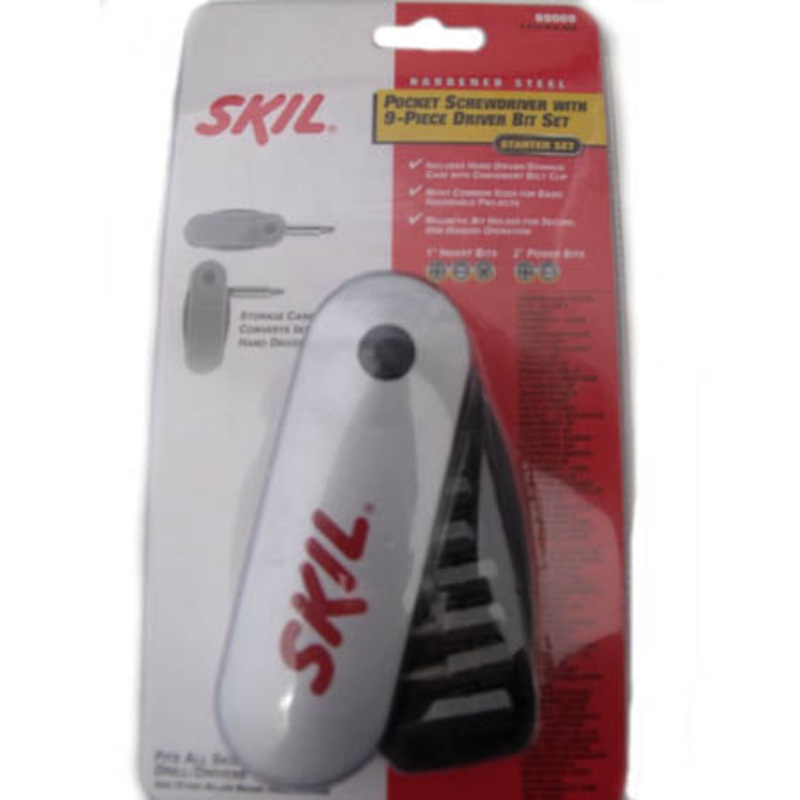 89009 – SCREWDRIVER MULTIBIT 9PC DRIVER BIT SET