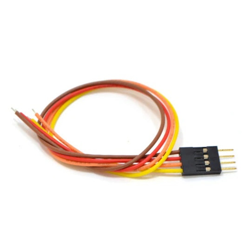 CONCG-321104 – JUMPER WIRE MALE 4P TO OPEN END 24AWG ASSORTED COLOR 1.5IN
