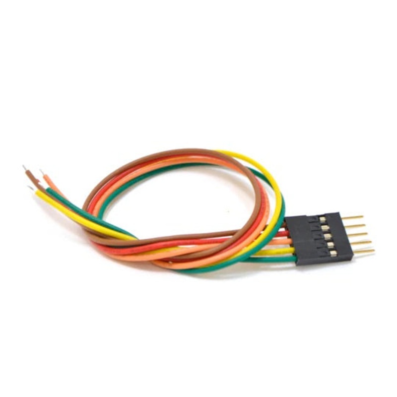 CONCG-321105 – JUMPER WIRE MALE 5P TO OPEN END 24AWG ASSORTED COLOR 8IN