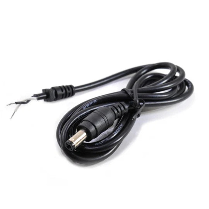GAM-5005 – DC POWER CABLE ASSY 2.1MM PLUG TO OPEN WIRE 4FT