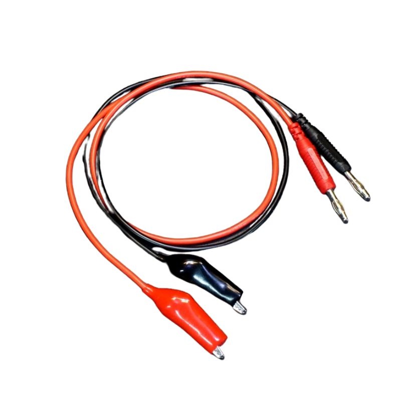 INSTR-001066 – TEST LEAD SET W/ALLIGATOR CLIPS BANANA PLUGS 3FT