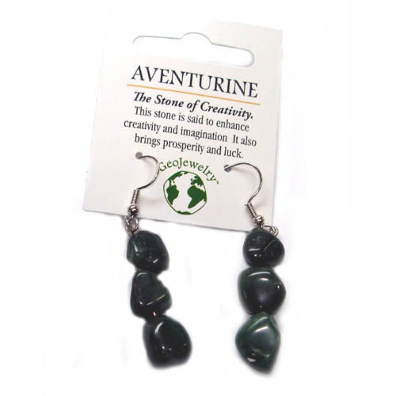 JETG – GEMSTONE NUGGET EARINGS