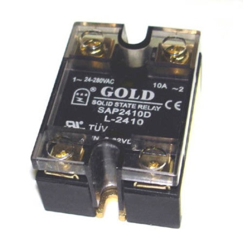 SAP2410D-L – RELAY SSDC 3-32V 10A/280VAC SCREW MOUNT WITH INDICATOR