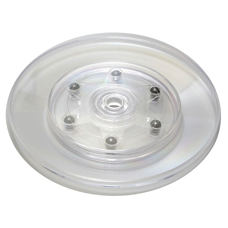 021855 – LAZY SUSAN CLEAR ACRYLIC 7IN DIA TURNING DISC