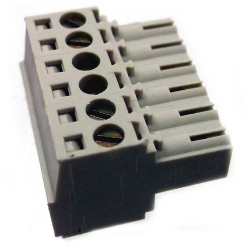 1620490000 – TERM BLOCK 6P FEM PLUG RA 3.5MM 22-14AWG 10A/300V 9.4MM WIDE
