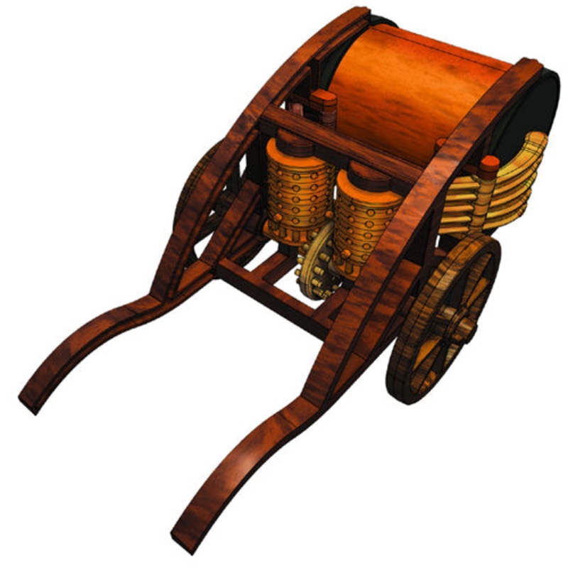61001 – MECHANICAL DRUM LEONARDO DA VINCI MODEL KITS