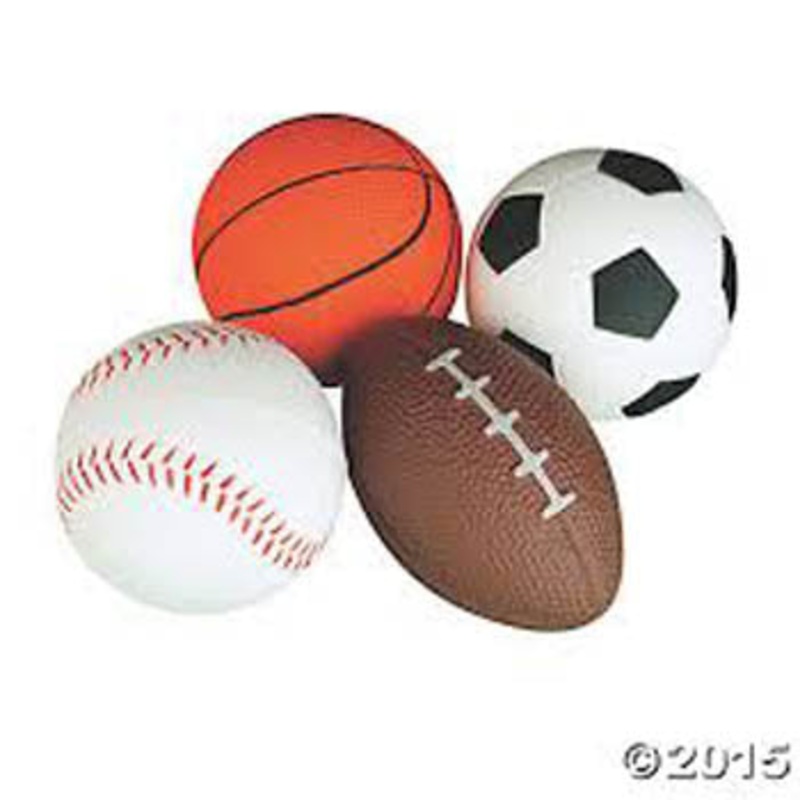 701417 – STRESS-LESS GEL SPORTY BALL FOOTBALL/SOCCER/BASEBALL ASSORTE