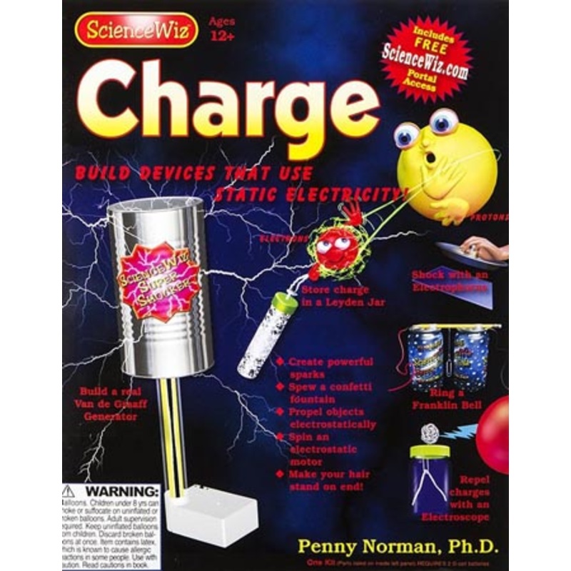7814 – SCIENCEWIZ CHARGE-BUILD A REAL VAN DE GRAAFF GENERATOR