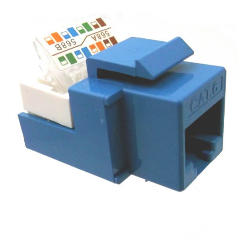 OCT2008-CAT6-BLUE – KEYSTONE JACK CAT6 BLU TOOLLESS