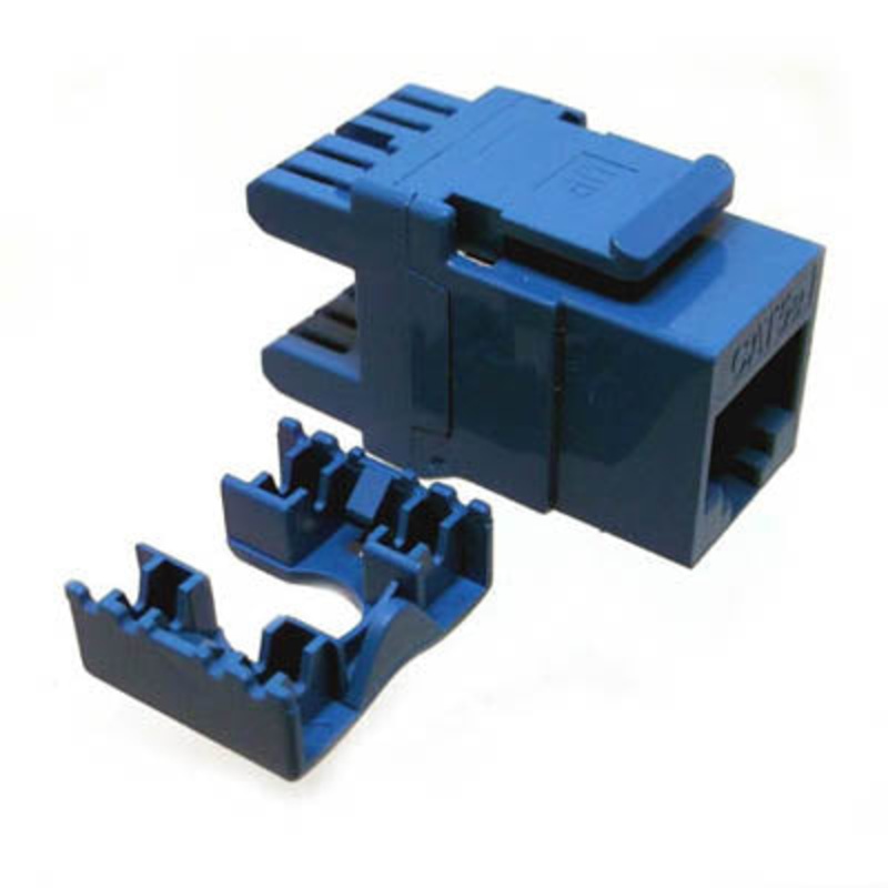 OCT2010-CAT6-BLUE – KEYSTONE JACK CAT6 BLU 110 180DEG