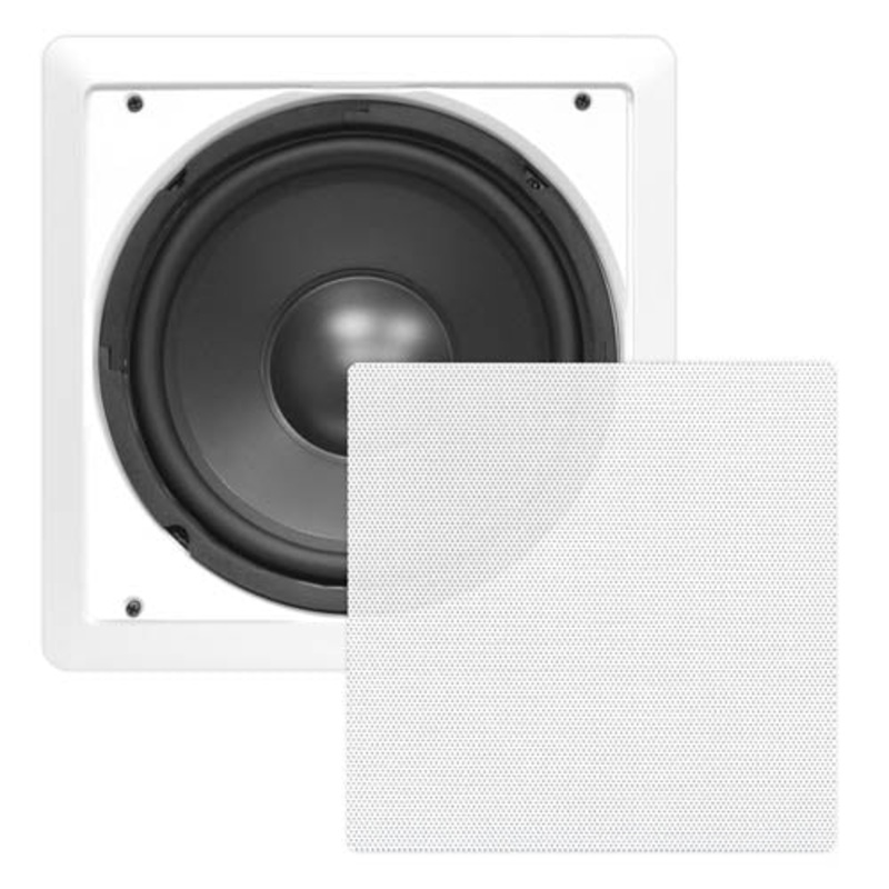 PDIWS8 – SUBWOOFER CEILING WALL MOUNT SQR 4-8R 150W RMS 60-4KHZ 300W PEAK