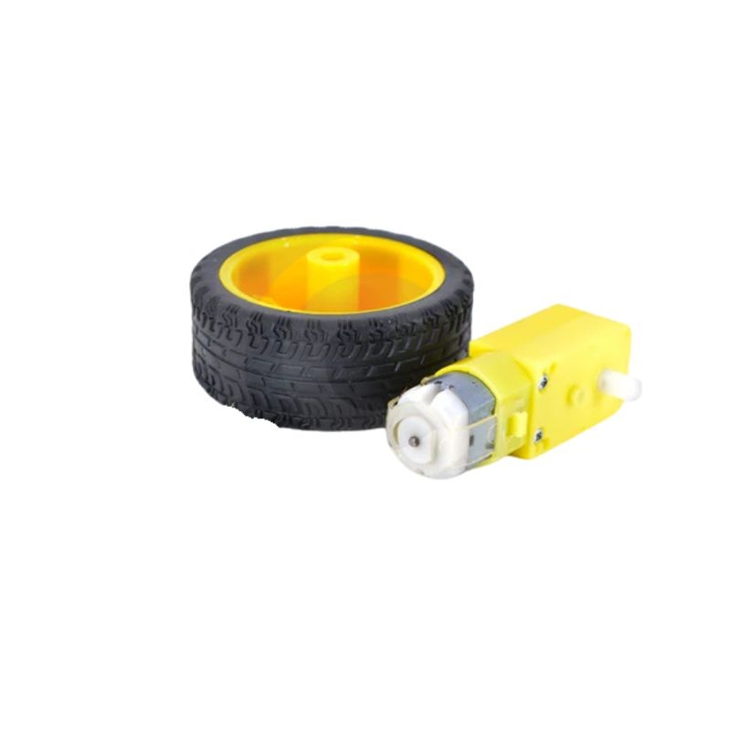 ROBOT-011302 – GEAR MOTOR WHEEL SET WITH 2.5IN WHEEL AND 3-12V@250RPM