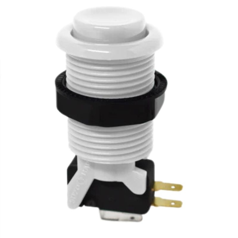 SWPUS-093009 – PUSH SWITCH MOM 1P2T NO/NC THR QT 3A 120VAC 28MM HOLE WHITE