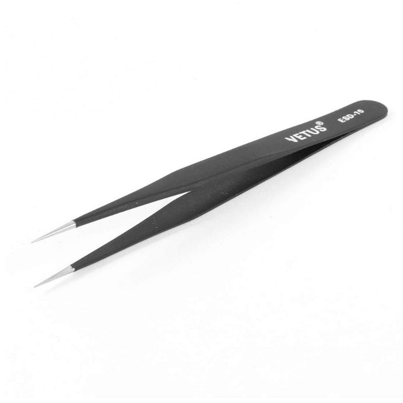 TOOTW-060610 – TWEEZER METAL 5IN STRAIGHT STD TIP ST-10 ANTISTATIC SAFE
