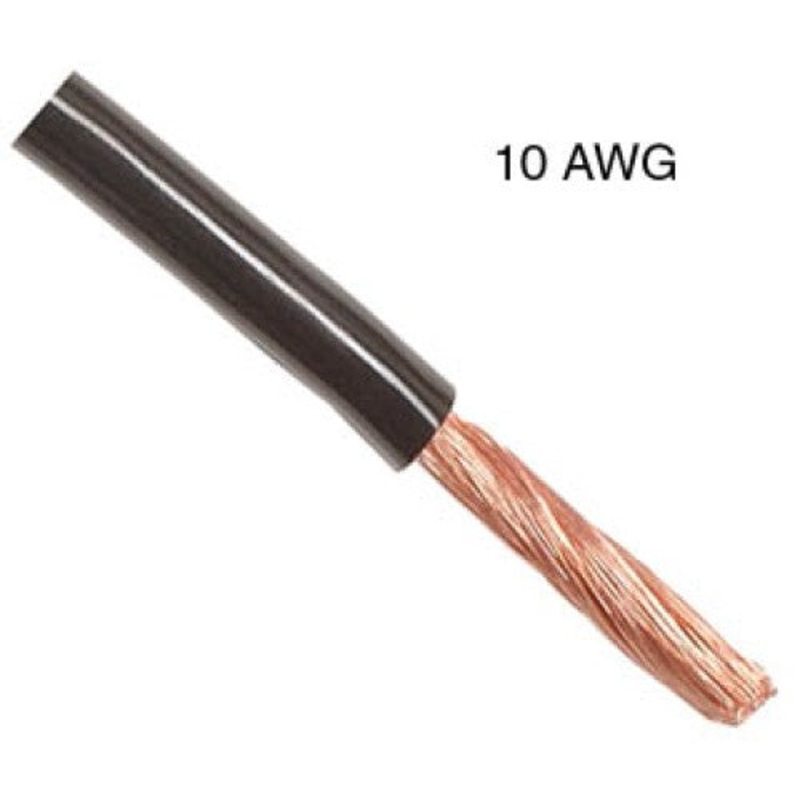 WCBA-202A – POWER CABLE 10AWG BLK 20FT