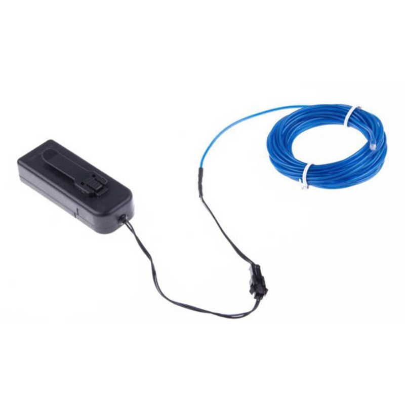 02941 – EL WIRE BLUE 2.3MM 3M WITH 3V BATTERY PACK INVERTER