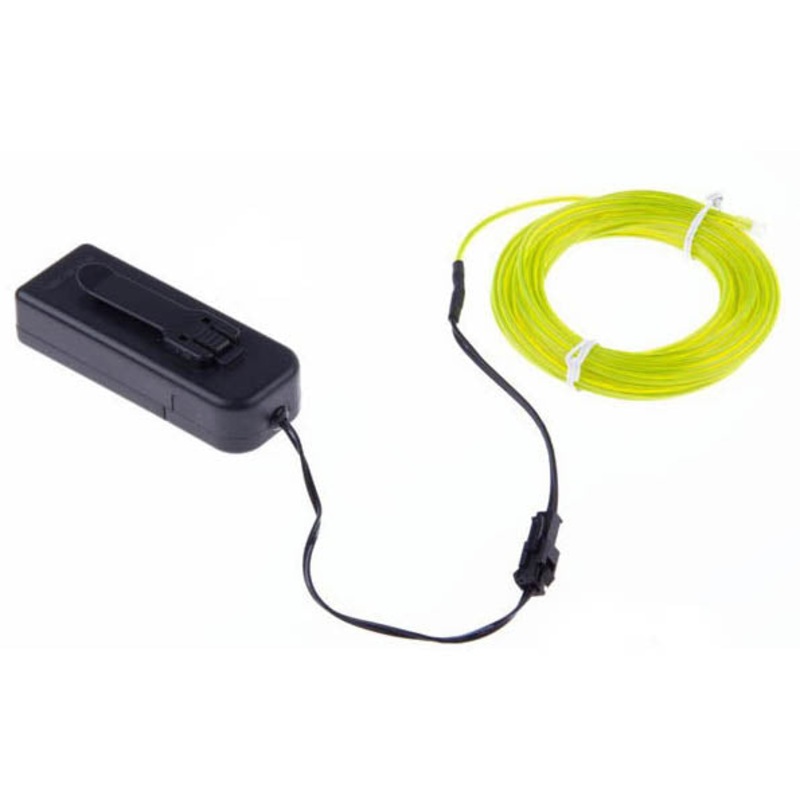 02947 – EL WIRE LIME GRN 2.3MM 3M W/3V BATTERY PACK INVERTER