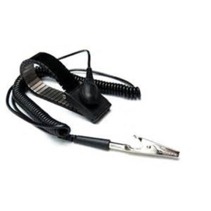 276-2395 – ANTISTATIC WRIST STRAP 9.8FT BLK WITH SNAP/ALIGATOR CLIP
