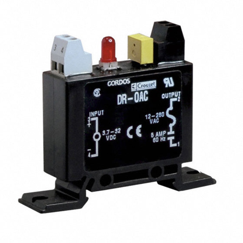 DR-OAC – RELAY I/O MODULE I/P 3.7-32VDC O/P 5A/12-280VAC DIN RAIL/CHMT