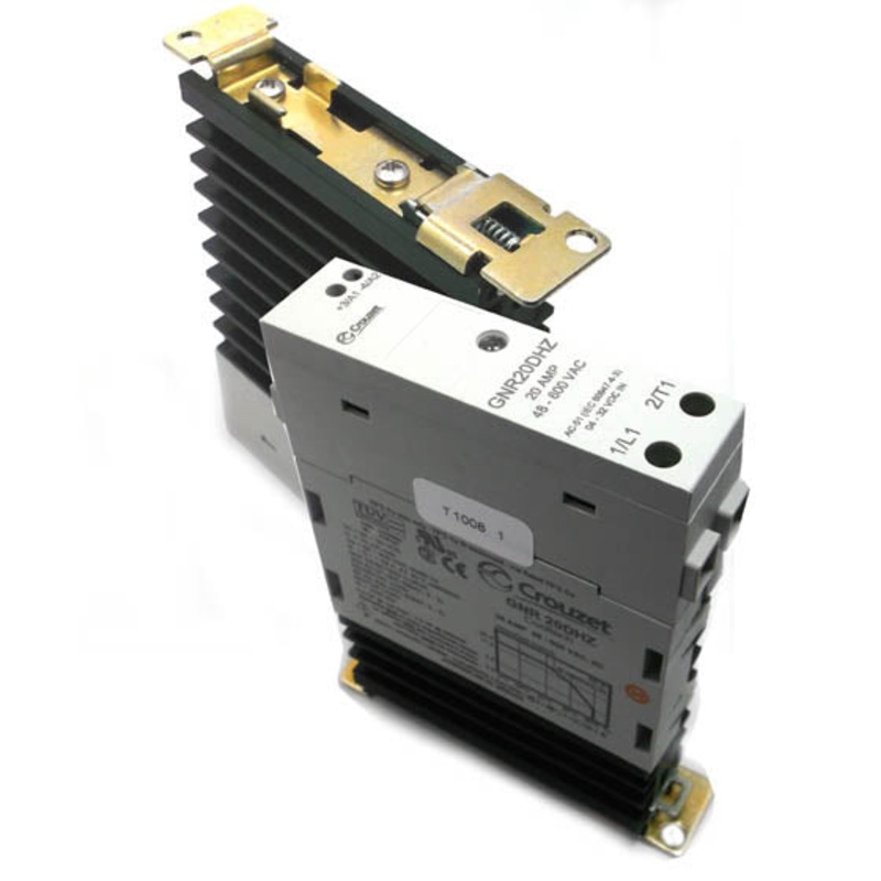 GNR20DHZ – RELAY SSDC 4-32V 20A/48-600VAC DIN RAIL HEATSINK MT