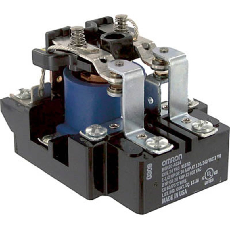 MGN2C-AC240 – RELAY AC 240V 2P2T 30A SQUARE 30A/120VAC/240VAC 20A/600VAC