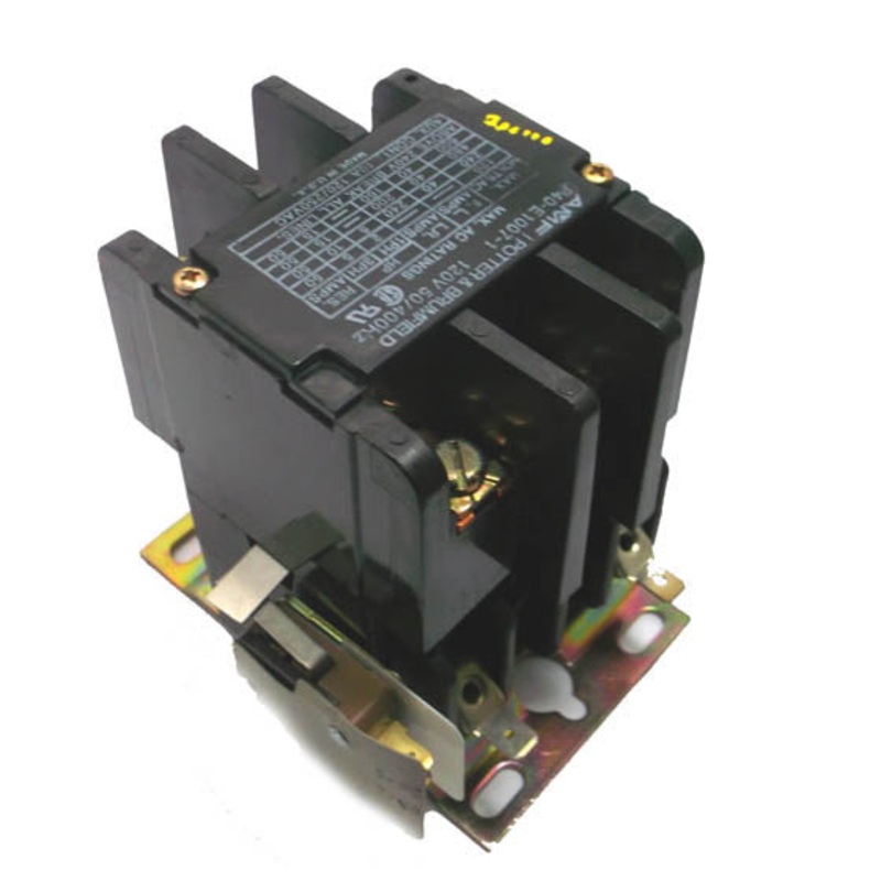 P40E1007-1 – CONTACTOR AC 120V 3P1T 40A/600V 600VAC WITH 10A/250VAC AUX CHMT