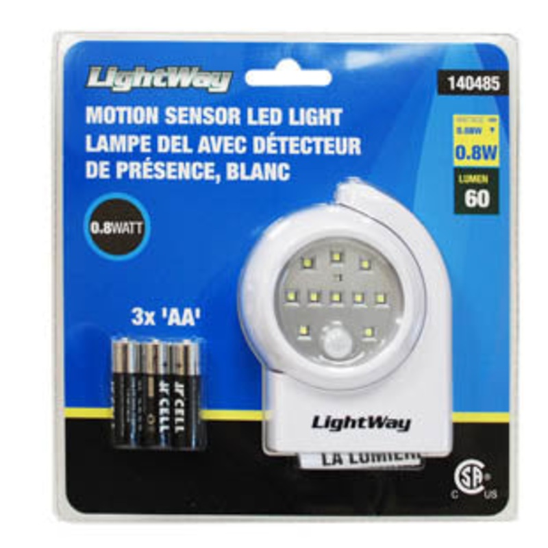 140485 – SECURITY LIGHT 10LED WITH MOTION SENSOR INCLUDE 3AA BATTERIES