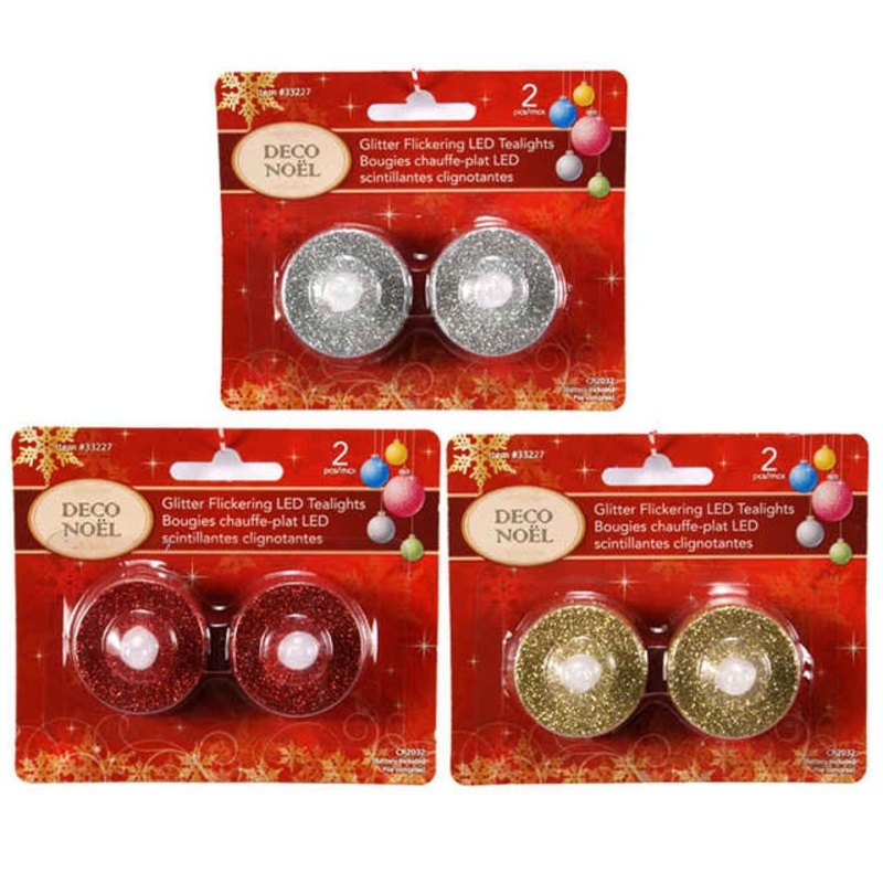 33227 – LED TEA LIGHT FLICKERING ASSORTED