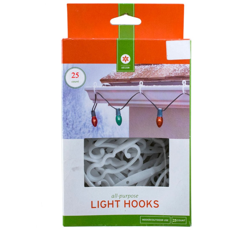 40519 – LIGHT CLIPS FOR GUTTER/SHINGLE ALL PURPOSE (25 pcs/pkg)