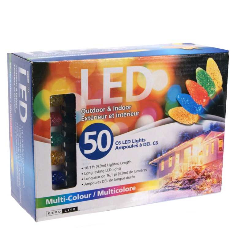 40562 – LED STRING LIGHT DECORATIVE MULTI-COLOR 16FT OUTDOOR 50 LED