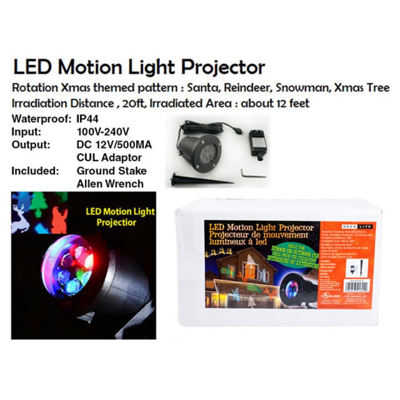 41622 – LED MOTION LIGHT PROJECTOR INDOOR/OUTDOOR
