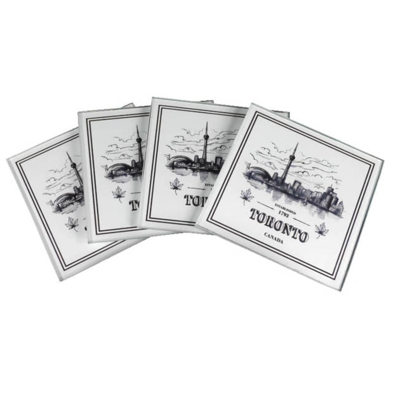 993 – TORONTO GLASS COASTER  (4 pcs/pkg)