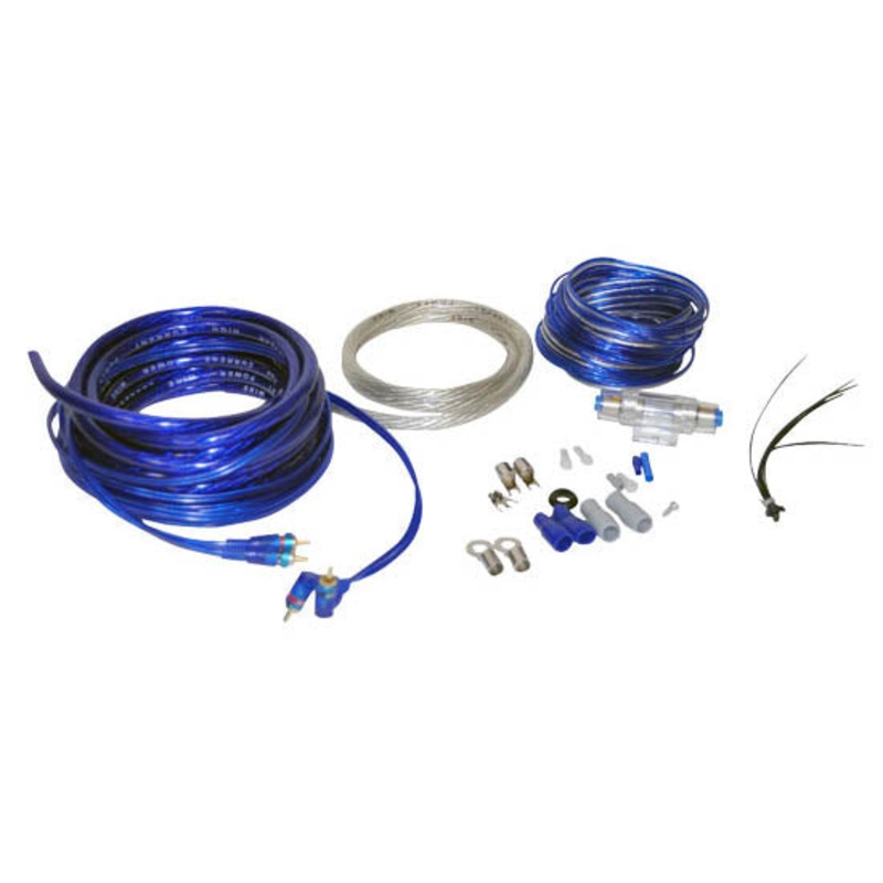 AMPKIT4 – CAR AUDIO KIT 4AWG 1800W 16FT SPEAKER CABLE 20FT AND WIRING KIT