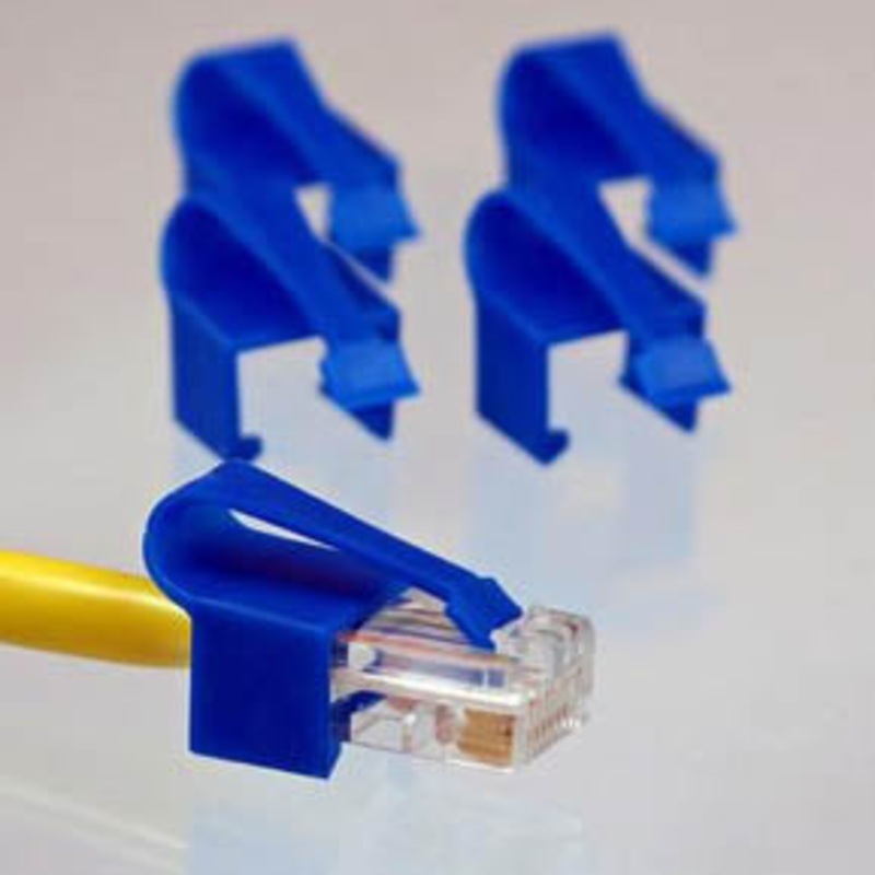 BLU-025 – RJ45 LOCKING CLIP/TAB BLUE RJCLIP (25 pcs/pkg)