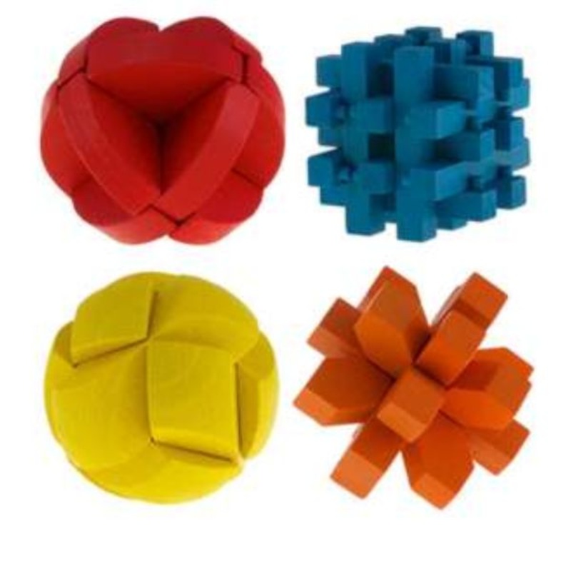 CHT-301126-04201 – BRAINTEASER PUZZLES- BRAIN GAME ASSORTED PUZZLES WOODEN
