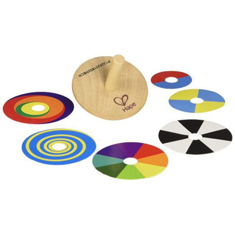 E1031 – SWIRL A TOP WOODEN WITH 6 COLOR PLATES