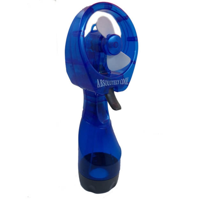 K2SF 312 – FAN MINI WATER SPRAY REQUIRES 2 AA BATTERIES ASSORTED COLORS