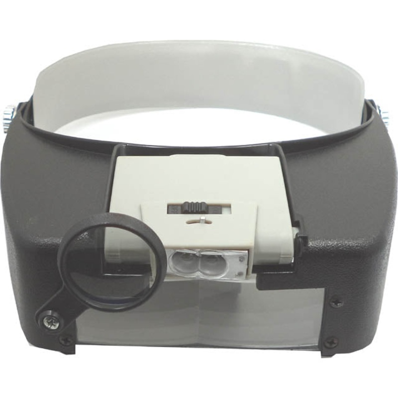 MH1047L – MAGNIFIER HEAD VISOR MULTI POWER DUAL LENS DUAL LED LIT 1.9X 4.5X
