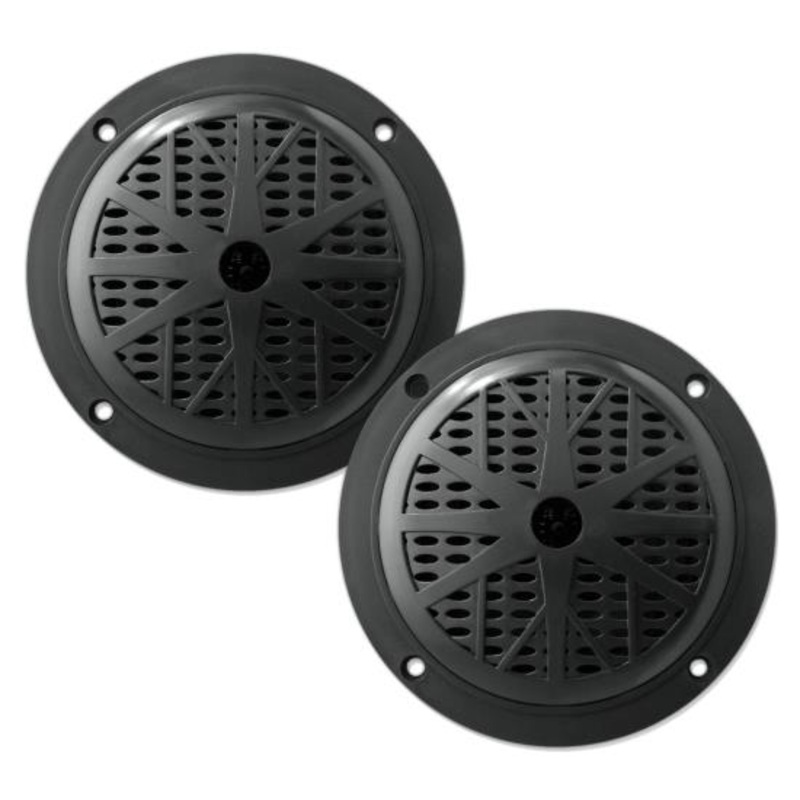 PLMR41B – SPEAKER RND WP 4R 100W MAX 4IN BLK 100-18KHZ (2 pcs/pkg)