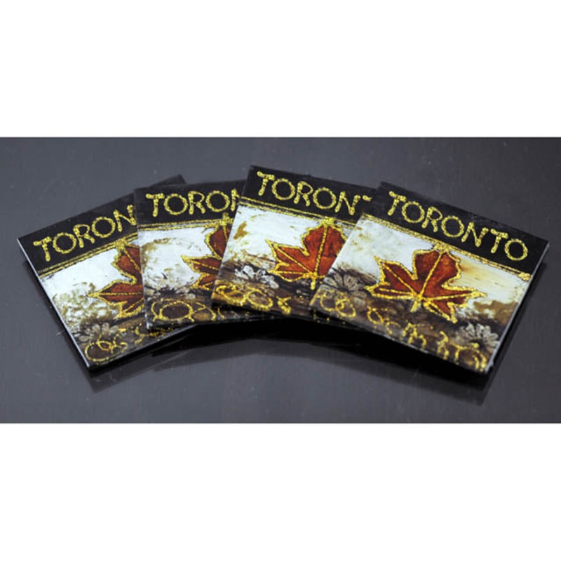 136 – TORONTO COASTERS MAPLE LEAF  (4 pcs/pkg)