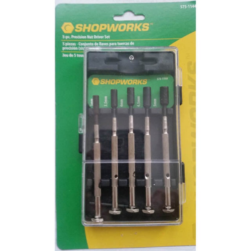 575-1144 – NUT DRIVER 5PC/SET PRECISION 3MM 3.5MM 4MM 4.5MM 5MM