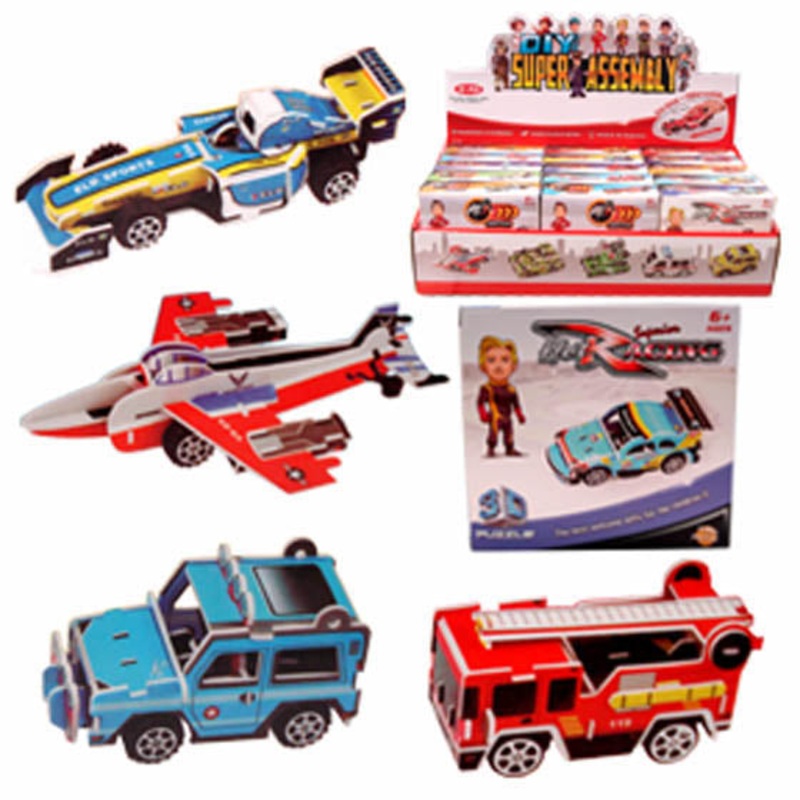 A2DBI 590 – CONSTRUCTION CAR 3D PUZZLE ASSORTED MODELS