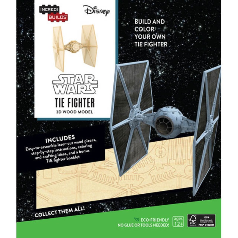 I-980286 – STAR WARS TIE FIGHTER 3D WOOD MODEL