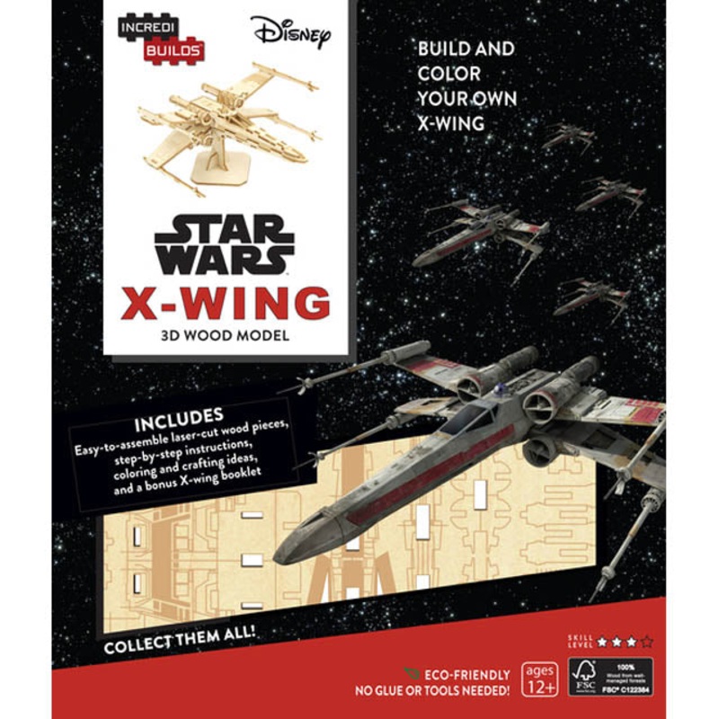 I-980654 – STAR WARS X-WING 3D WOOD MODEL