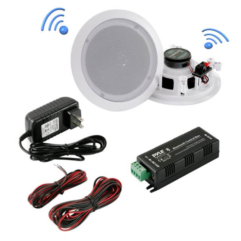 PDICBT652RD – SPEAKER CEILING WALL BLUETOOTH 8R 200W MAX 6.5IN 88DB 70-20KHZ (2 pcs/pkg)