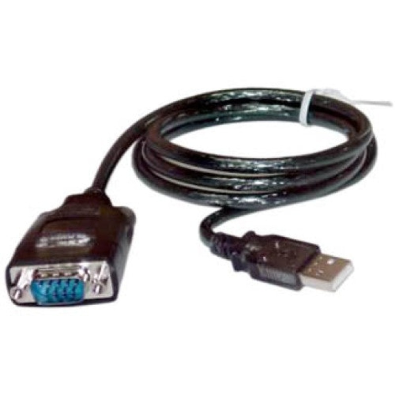 SY-ADA15006 – USB A MALE TO DB9M ADAPTER 3FT USB TO RS-232 ADAPTER BLK