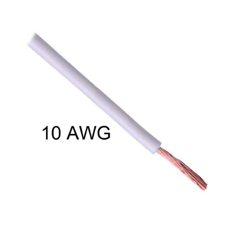 50102 – WIRE AUTOMOTIVE 10AWG 2.4M WHT 12V STRANDED