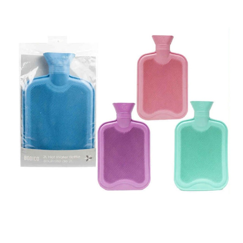 84222 – RUBBER BOTTLE HOT WATER THERAPY ASSORTED COLOR 2L