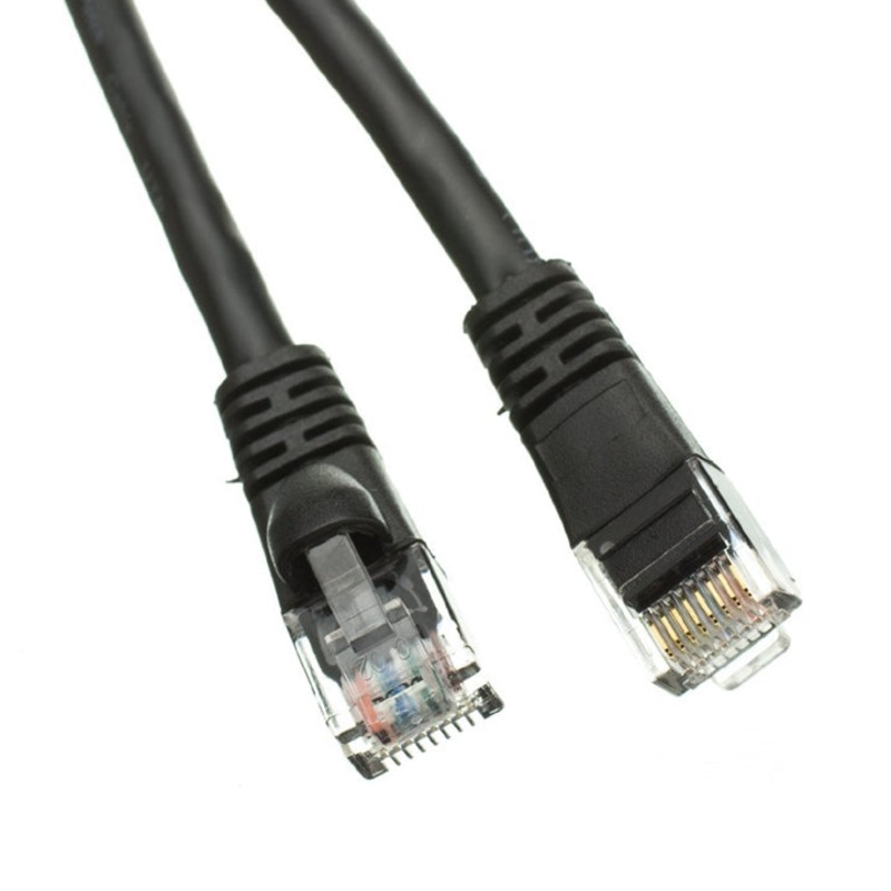 CAT6BK-14F-2V – PATCH CORD CAT6 BLK 14FT SNAGLESS BOOT