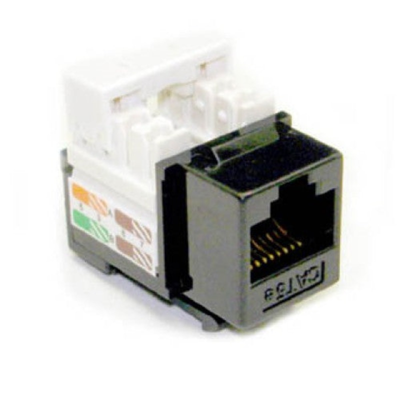 K1116.0 – KEYSTONE JACK CAT5E BLK 110 90DEG
